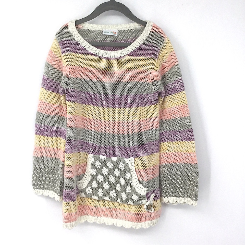 Naartjie Kids Knit Striped Sweater 7 Years